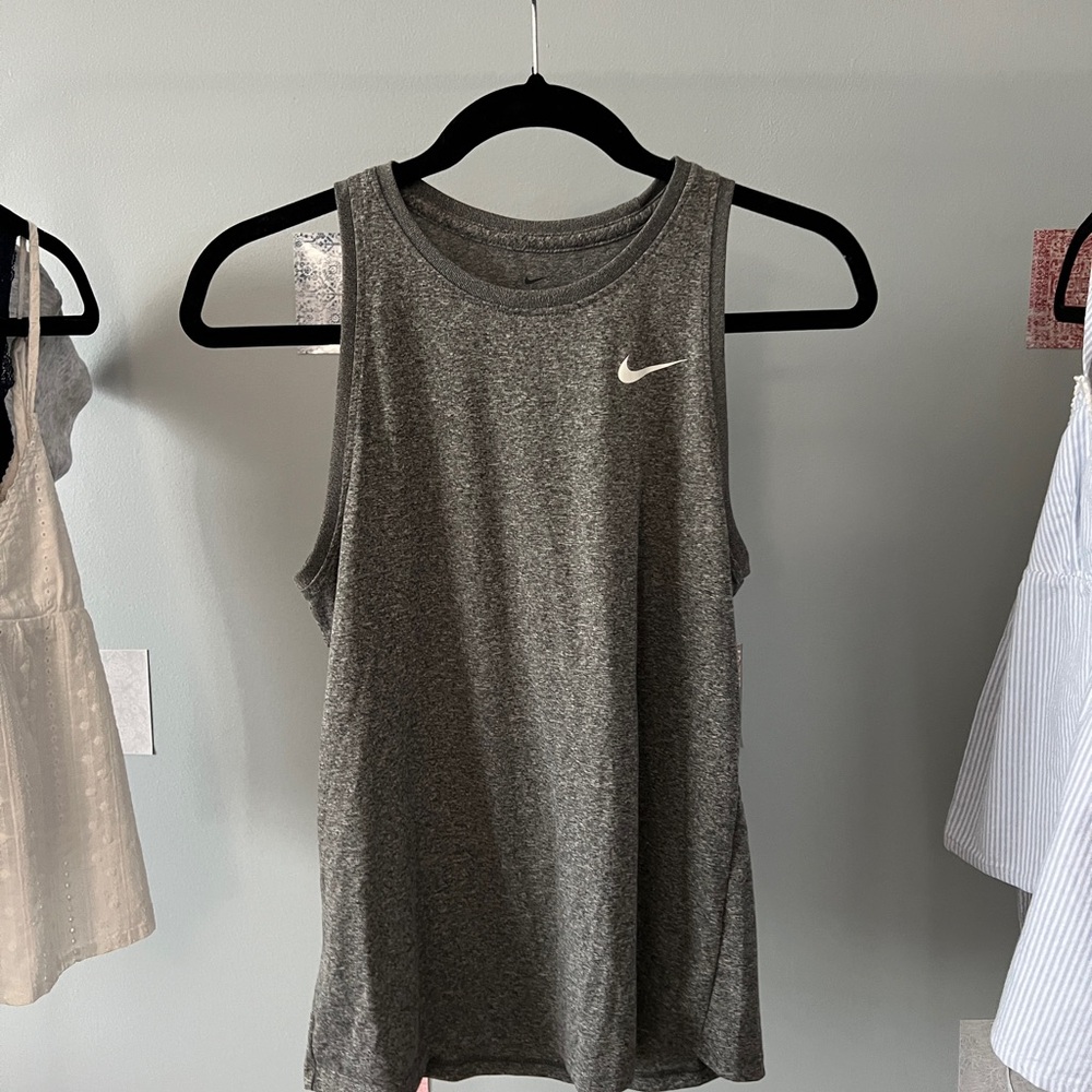 Nike gray athletic tank top